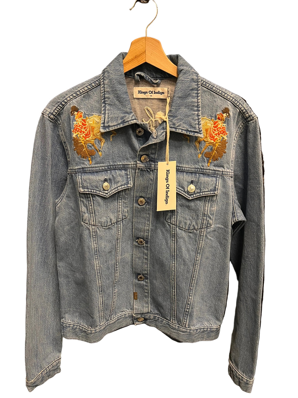 Geacă denim - Kings Of Indigo, realizată din 100% bumbac organic