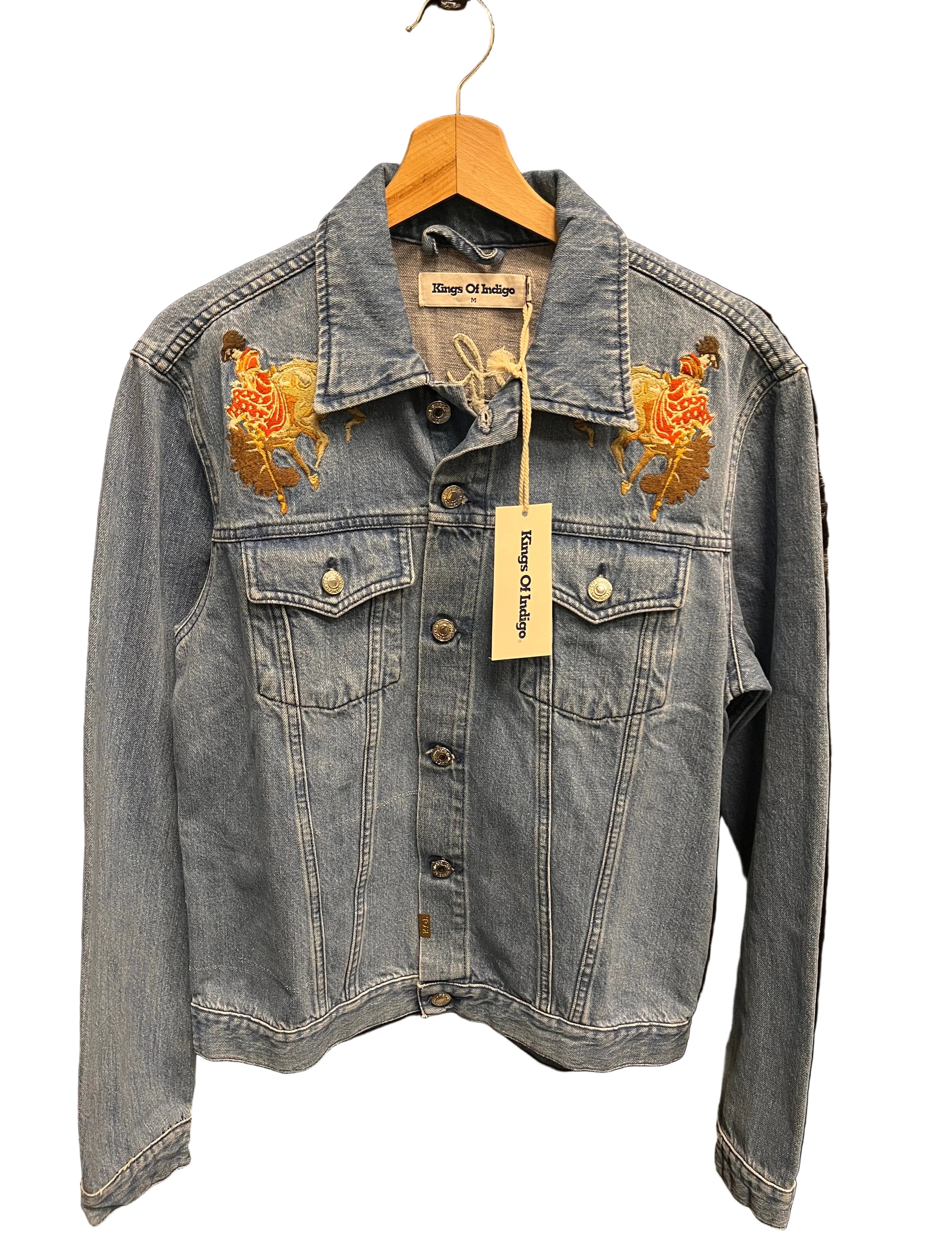 Geacă denim - Kings Of Indigo, realizată din 100% bumbac organic