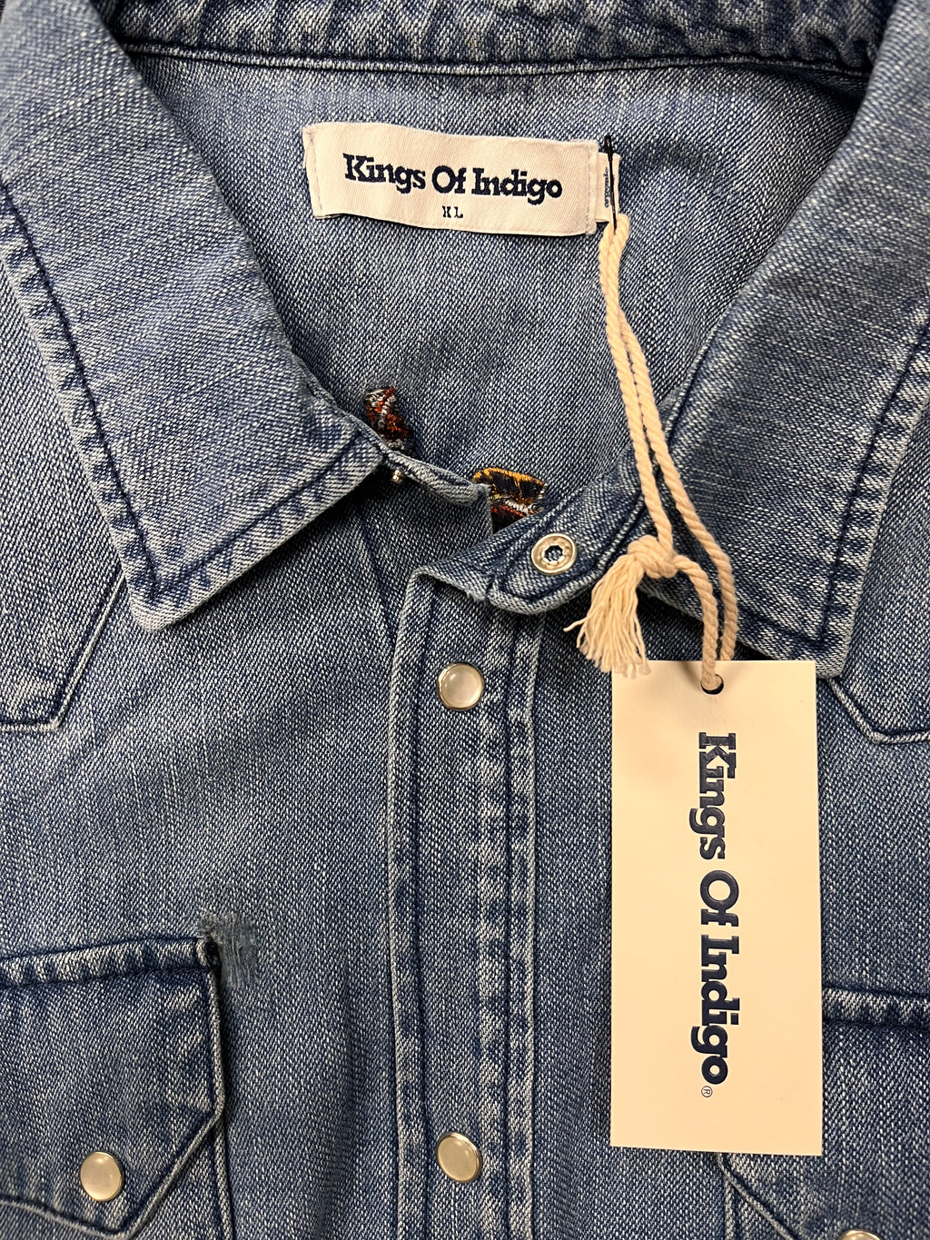 Cămașă - Kings of Indigo realizata din 100% bumbac organic și materiale reciclate