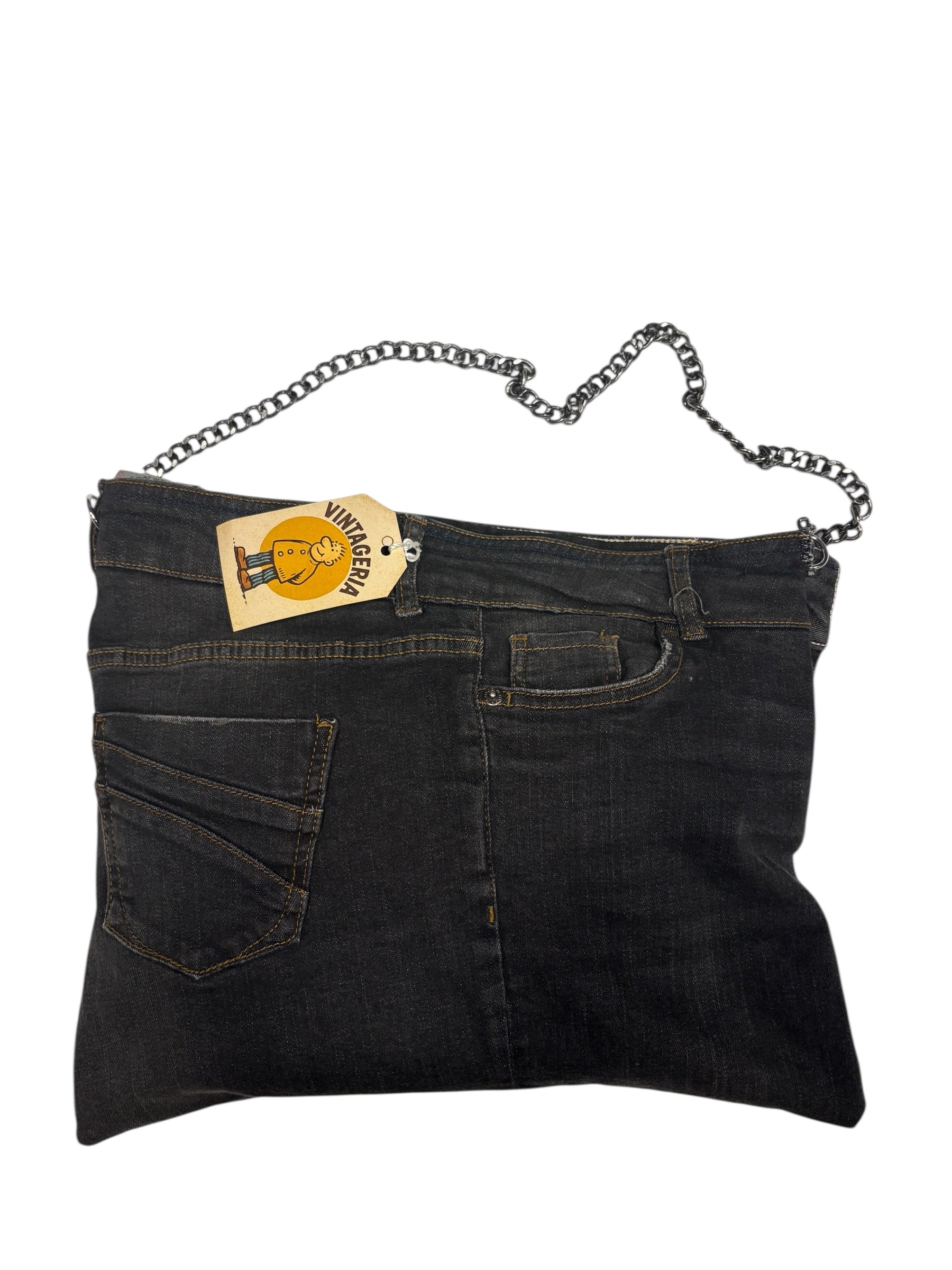Geantă upcycled din denim (rework)