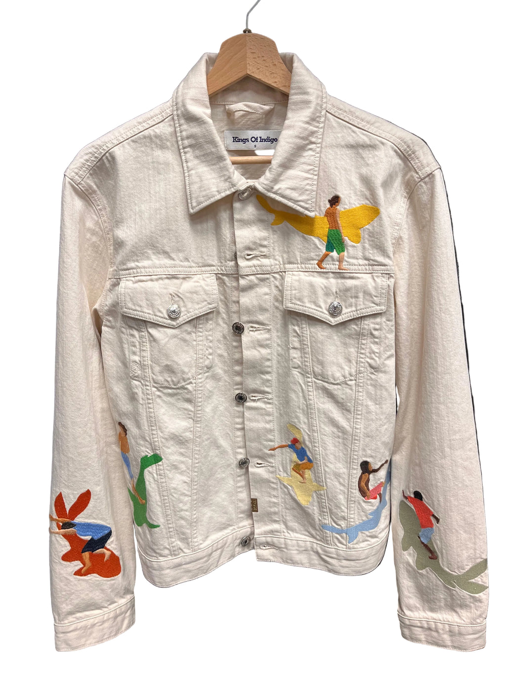 Geacă denim - Kings of Indigo realizată din 100% bumbac organic