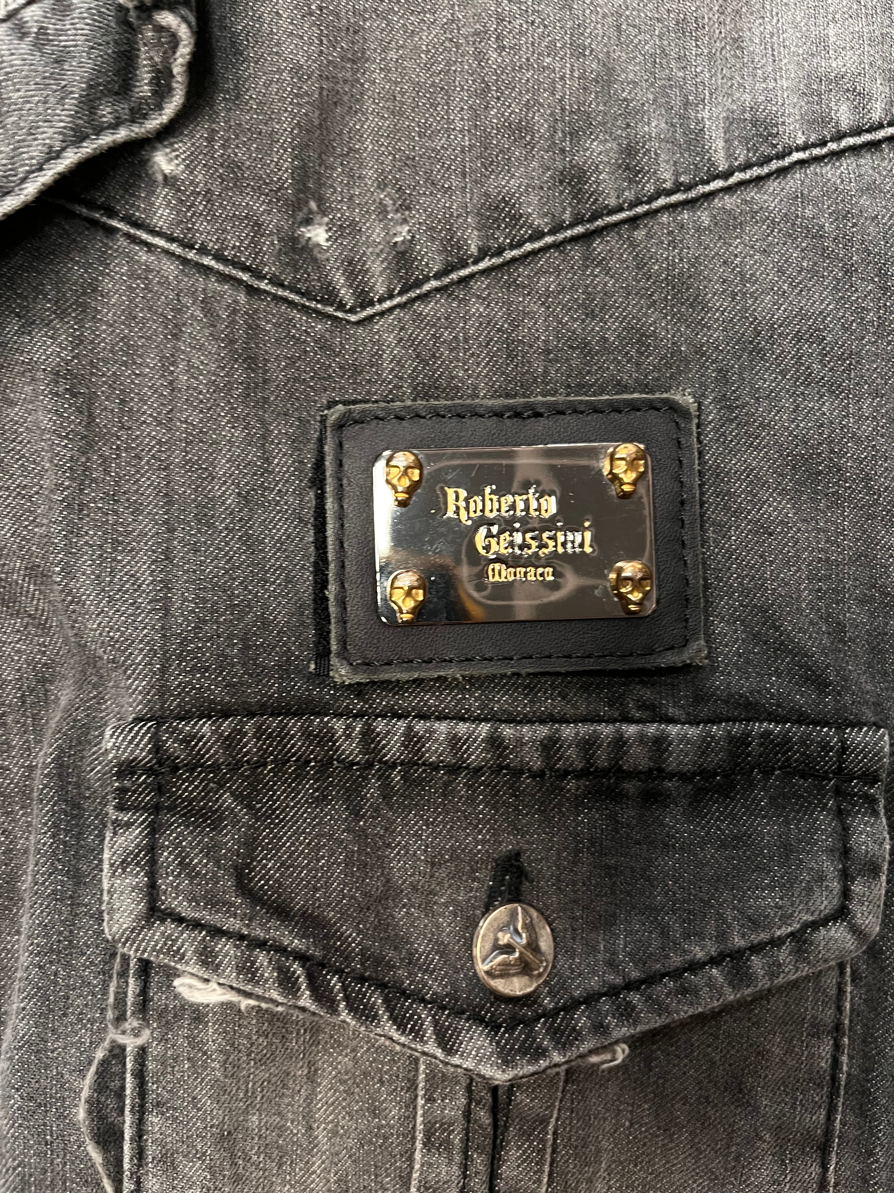 Vesta denim vintage - Roberto Geissini, mărimea L