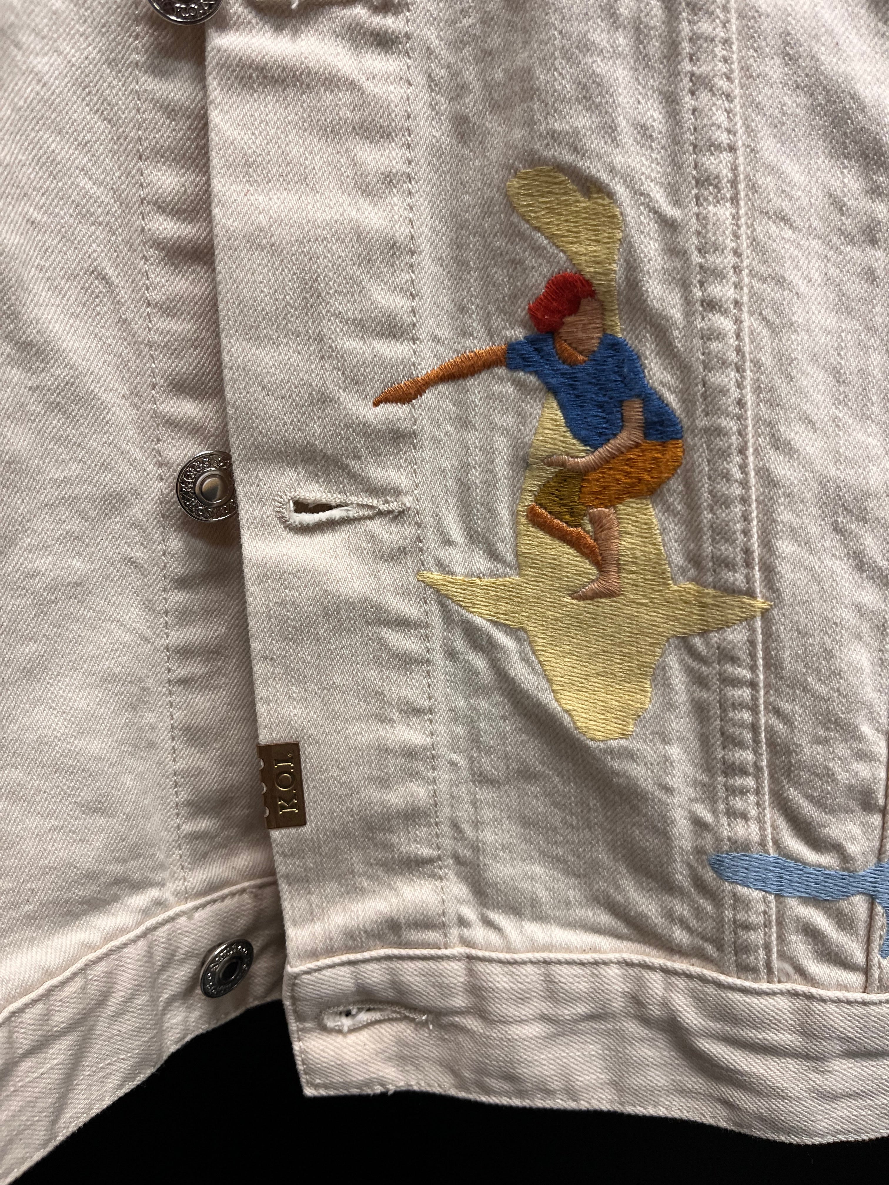 Geacă denim - Kings of Indigo realizată din 100% bumbac organic