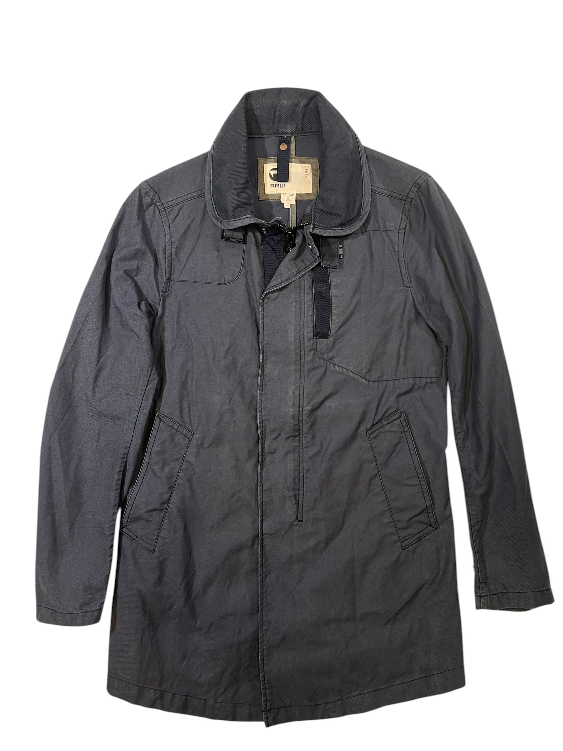 Geacă G-Star RAW (albastru închis, lungă)