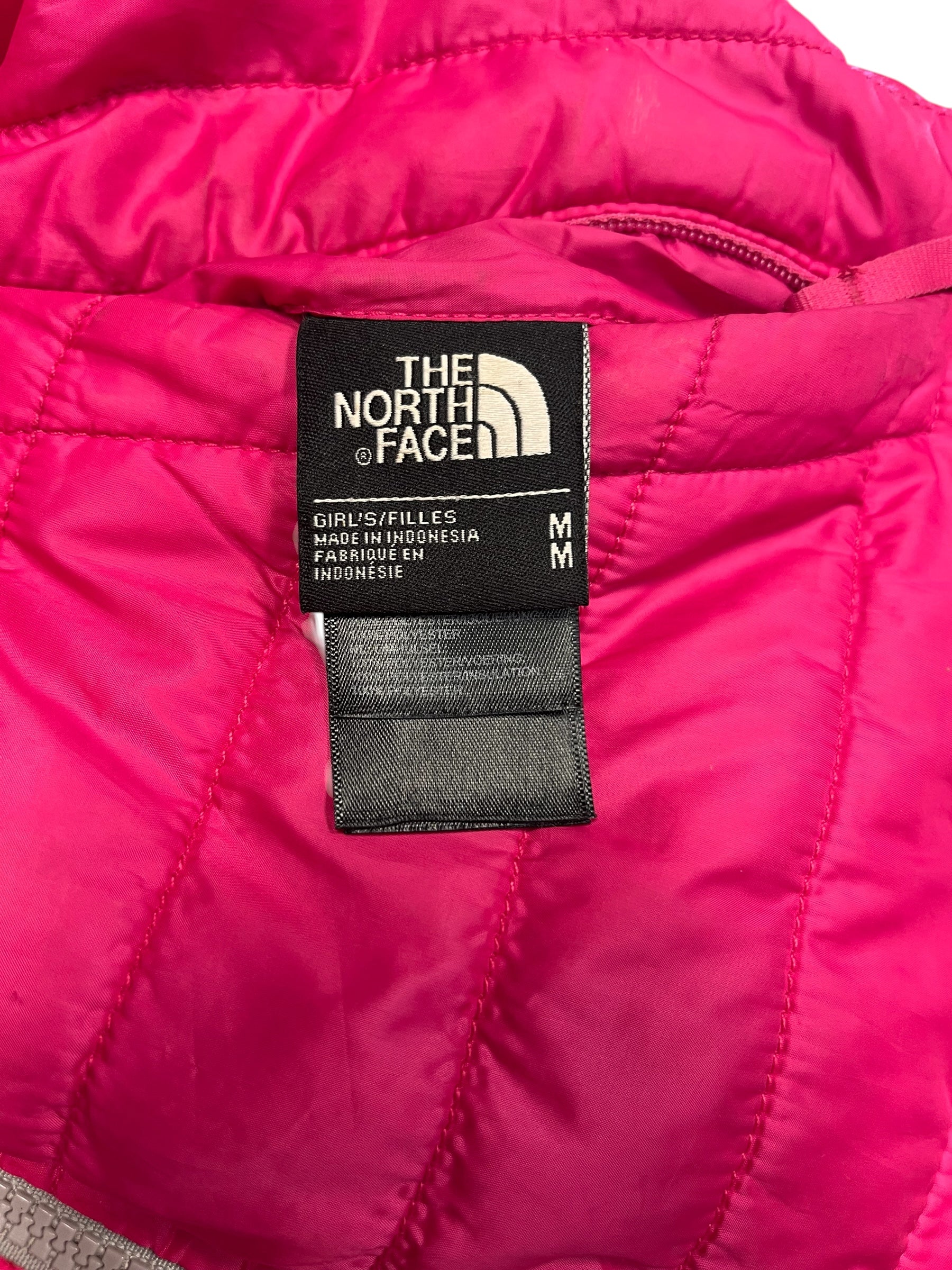 Geacă reversibilă The North Face (roz / fleece gri)
