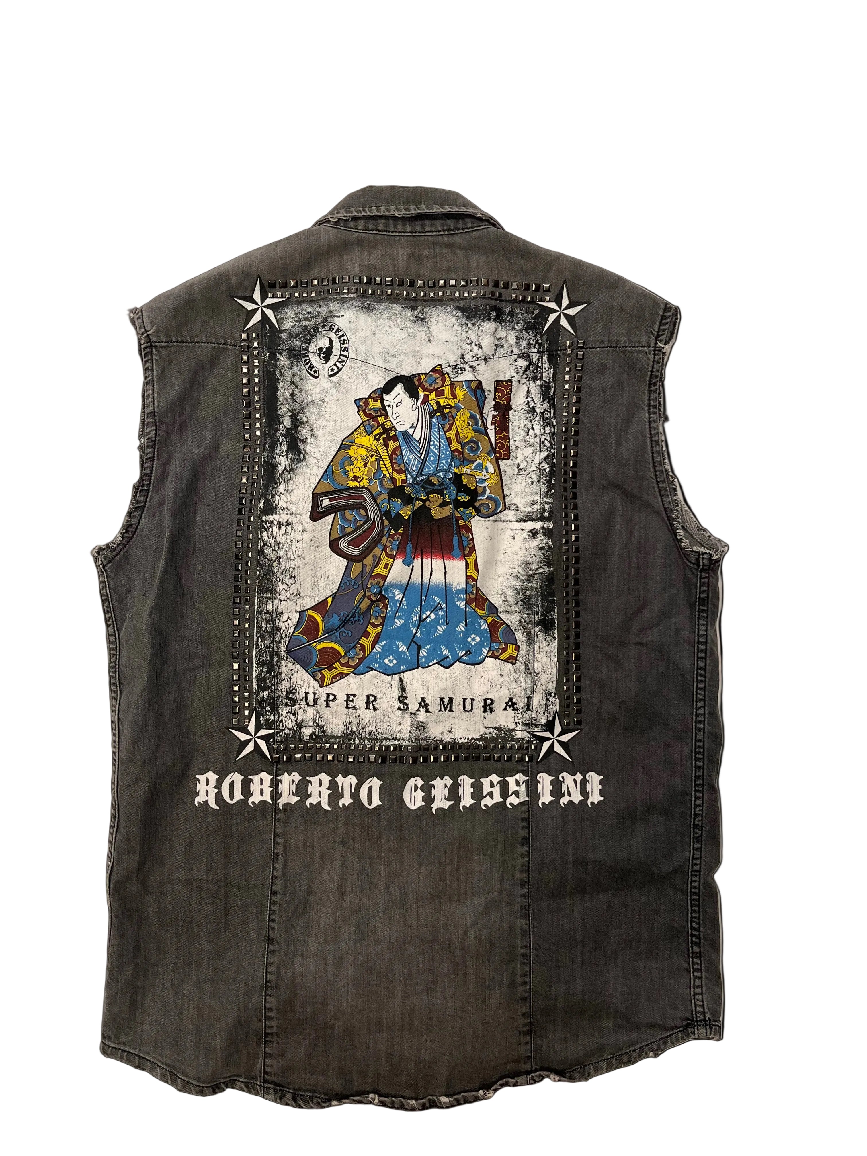 Vesta denim vintage - Roberto Geissini, mărimea L