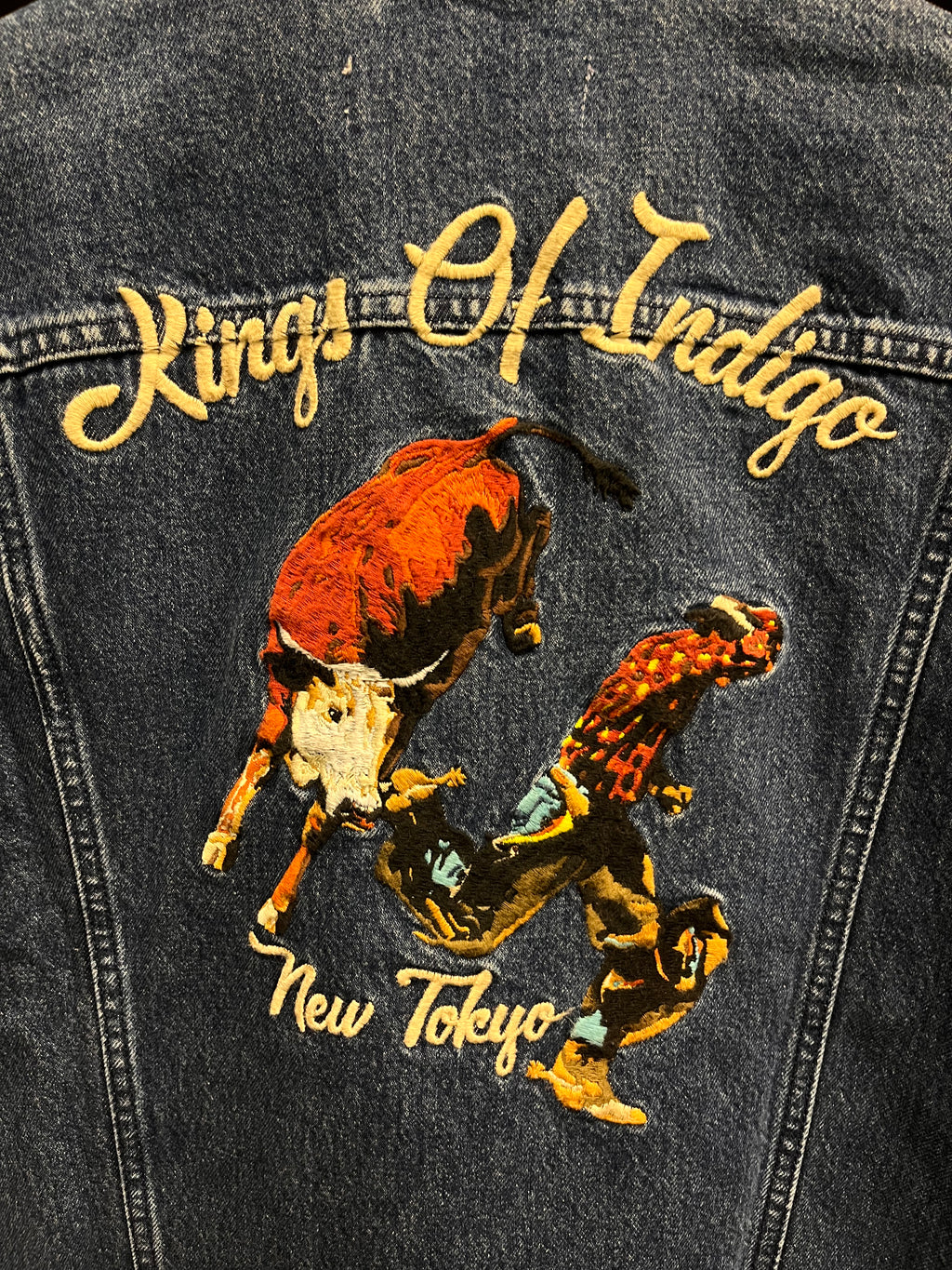 Geacă denim - Kings Of Indigo, realizată din 100% bumbac organic