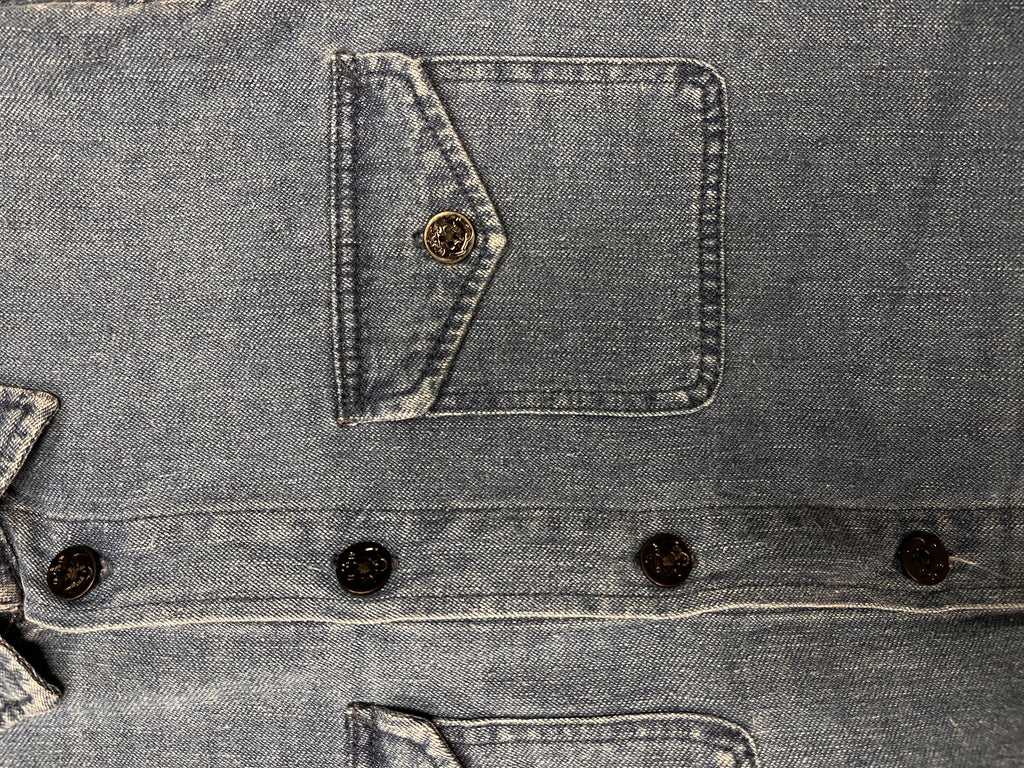Cămașă denim - Kings of Indigo, realizata din 100% bumbac organic si materiale reciclate